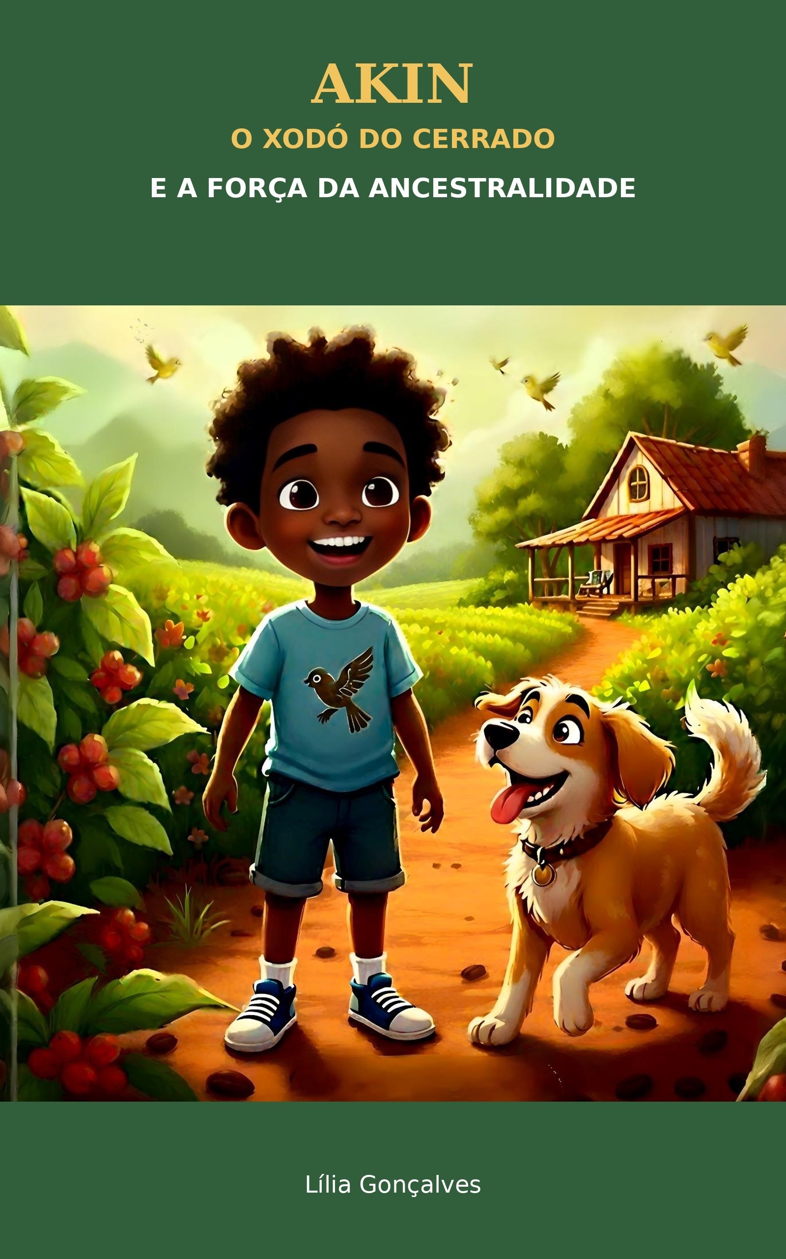 Capa oficial da obra Akin, o Xodó do Cerrado e a Força da Ancestralidade