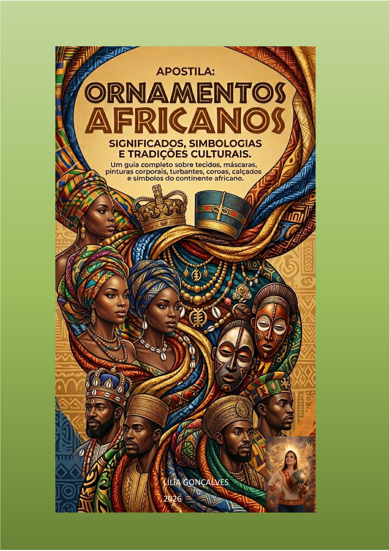 Capa oficial da obra Ornamentos Africanos: Significados, Simbologias e Tradições Culturais